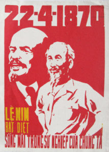 Lenin Lives In Our Lives - Vietnam Propaganda Art Posters